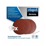 LIHVKETASTE KOMPLEKT SCHEPPACH VELCRO CG &Oslash;180MM P40/80/120/180/240
