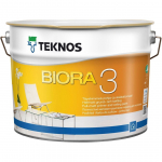 KRUNT- JA LAEV&Auml;RV TEKNOS BIORA 3 9L VALGE T&Auml;ISMATT