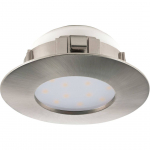 RIPPLAEVALGUSTI EGLO PINEDA 1X4,9W LED 460LM 3000K &Oslash;78MM M.NIKKEL