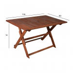 LAUD MODENA 135X80XH74CM MERANTI
