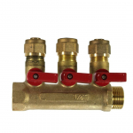 KOLLEKTOR KUULKRAANIDEGA 3/4" - 4 X 1/2" VK