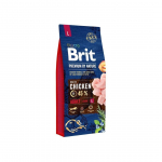 KUIVTOIT BRIT PREMIUM BY NATURE KOERTELE ADULT L 15KG