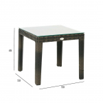 ABILAUD WICKER 50X50XH45CM TUMEPRUUN