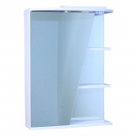 PEEGELKAPP AQUALINE 55X15X74CM VALGUSTIGA VALGE