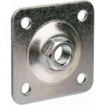 SEINAPLAAT KOOS HINGE KINNITUSEGA POLBRAM 80X80MM, FI 16MM, ZN