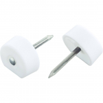 RIIULIPLAADI TUGI SUKI 21MM NAELAGA VALGE PAKIS 40TK