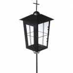 KALMULATERN RISTIGA POLARLANTERNS METALLIST 13X13X27/58CM MUST