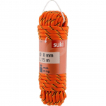 K&Ouml;IS SUKI FUN POL&Uuml;PROP&Uuml;LEEN 8MMX15M ORANŽ/MUST/KOLLANE