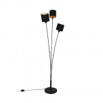 P&Otilde;RANDALAMP TRIO TOMMY 3X40W E14 MATT MUST/KULD
