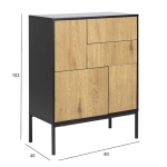 KUMMUT SEAFORD 80X40XH103CM TAMM