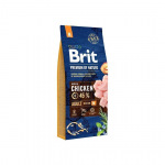 KUIVTOIT BRIT PREMIUM BY NATURE KOERTELE ADULT M 15KG