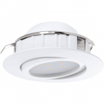 RIPPLAEVALGUSTI EGLO PINEDA 1X6W LED 500LM 3000K VALGE