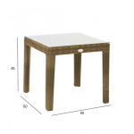 ABILAUD WICKER 50X50XH45CM BEEŽ