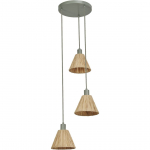 RIPPVALGUSTI LEDVANCE RAFFIA PLATE 3XE27 ROHELINE