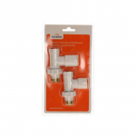 VENTIILIDE KOMPLEKT INVENA RADIAATORILE OTSE 1/2" VALGE