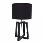 LAUALAMP WOODEN H44,5CM, TUMEHALL