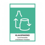 KLEEBIS KLAASPAKEND 15X21CM