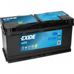 AUTOAKU EXIDE AGM 106AH 950A 392X175X190MM