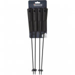 GRILLVARRASTE KOMPLEKT, MITTENAKKUVAD 45,5CM 4TK