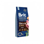 KUIVTOIT BRIT PREMIUM BY NATURE LIGHT &Uuml;LEKAALULISTELE KOERTELE 3KG