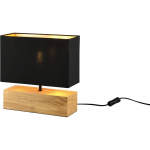 LAUALAMP REALITY WOODY 60W E27 30CM MUST/PUIT