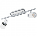KOHTVALGUSTI EGLO DAVIDA 2X5W LED GU10 KROOM/VALGE