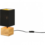 LAUALAMP REALITY WOODY 40W E14 12X12CM MUST/PUIT