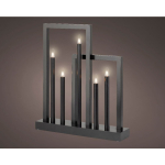AKNAKAUNISTUS LUMINEO LED TULEGA 7,5X36X40,5CM, MUST
