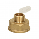 &Uuml;LEMINEKUNIPPEL MESSING 1/2"VK X 1"SK