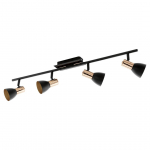 KOHTVALGUSTI BARNHAM MUST VASK 4X3,3W LED GU10 EGLO