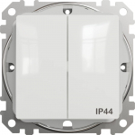 L&Uuml;LITI 2-NE IP44 SCHNEIDER-ELECTRIC SEDNA DESIGN VALGE