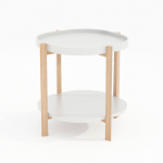 ABILAUD NORAH 50X50XH55CM, VALGE