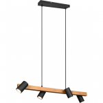 RIPPVALGUSTI TRIO MARLEY 4XGU10 80CM MATT MUST/PUIT