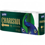 TUALETTPABER GRITE CHARISMA 4-KIHILINE 8 RULLI