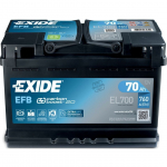 AUTOAKU EXIDE EFB 70AH 720A 278X175X190MM