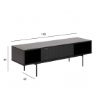 TV-LAUD ANGUS 140X40XH44CM MUST