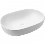 VALAMU INVENA KORFU 60X42CM PINNAPEALNE OVAALNE VALGE