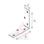 NURGIK ARRAS 40X40X20X2MM FERS. VALGE