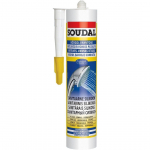 SANITAARSILIKOON SOUDAL 280ML L&Auml;BIPAISTEV