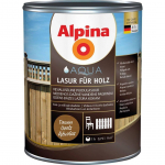 PUIDUKAITSEVAHEND ALPINA AQUA LASUR F&Uuml;R HOLZ 0,75L TAMM