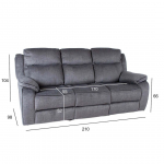 DIIVAN GENTRY 3-KOHALINE MANUAALNE RECLINER