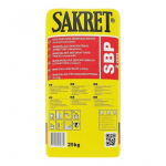 DEKORATIIVKROHV SAKRET SBP 25KG TERA-TERA MUSTER 2MM VALGE