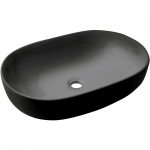 VALAMU INVENA KORFU 60X42CM PINNAPEALNE OVAALNE MUST MATT
