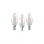 LED LAMP OSRAM BASE CLASSIC B FR 4W 827 E14 NON-DIM, 3TK/PAKK