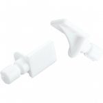 RIIULIPLAADI TUGI SUKI &Oslash;8MM PLASTIK VALGE