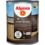 PUIDUKAITSEVAHEND ALPINA AQUA LASUR F&Uuml;R HOLZ 0,75L VALGE