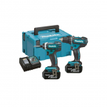 AKUTRELLI JA -L&Ouml;&Ouml;KKRUVIKEERAJA KOMPLEKT MAKITA COMBOKIT DLX2127MJ 18V 2X4,0AH