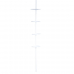 NURGARIIUL TELESKOOP 130-260CM 4 RIIULIGA VALGE