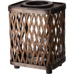 LATERN BAMBUS 18X14X24CM PRUUN