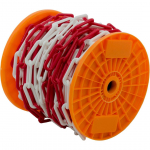 PLASTIKKETT SUKI 6,0MM PUNANE/VALGE
